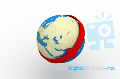 Digital Earth Stock Image