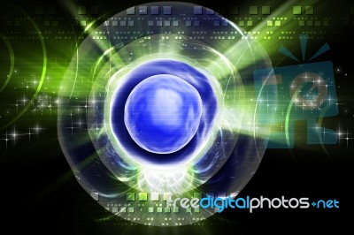 Digital Human Cell Stock Image