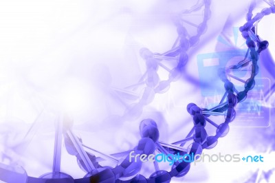 Digital Illustration Of Dna Stock Image