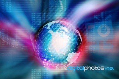 Digital Illustration Of Earth Stock Image