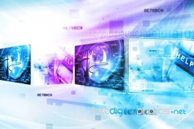 Digital Internet Technology Stock Image