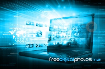 Digital Internet Technology Stock Image