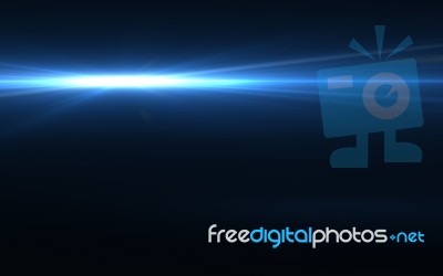 Digital Lens Flare In Black Background Horizontal Frame Warm Stock Image