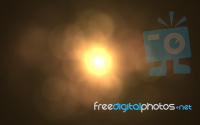 Digital Lens Flare In Black Background.beautiful Rays Of Light Stock Image