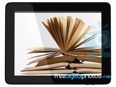 Digital Library Concept Stock Image