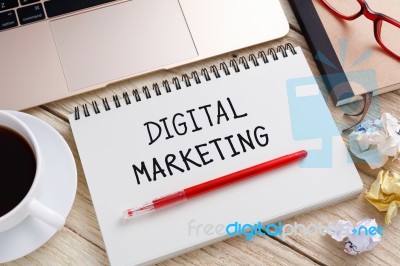 Digital Marketing Stock Photo