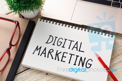 Digital Marketing Stock Photo