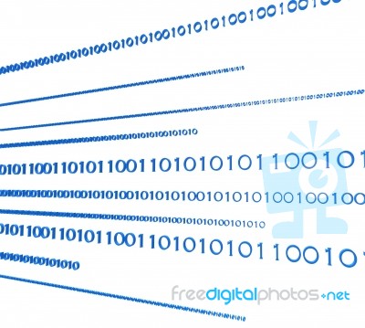 Digital Streaming Shows Global Communications And Computer Stock Image