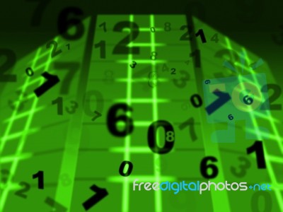 Digital Tech Means Mathematics Numeric And Studying Stock Image