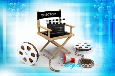 Director Chair Stock Image