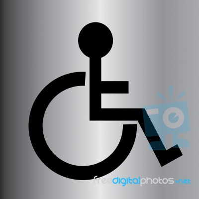 Disabled Button Stock Image