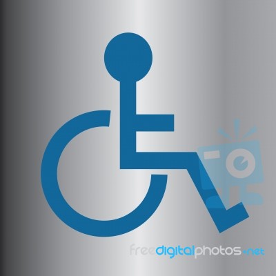 Disabled Button Stock Image