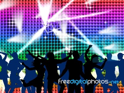 Disco Dancing Shows Nightclub Discotheque And Fun Stock Image