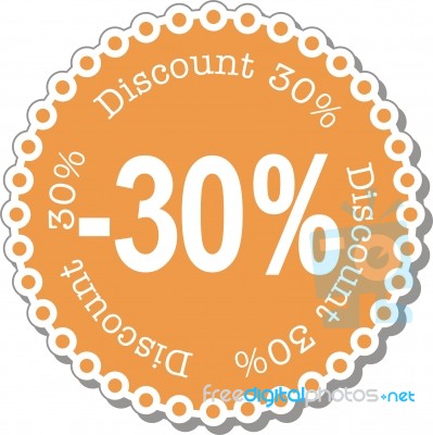 Discount Thirty Percent Stock Image