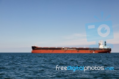 Discovery Anchored In Torbay Devon Stock Photo