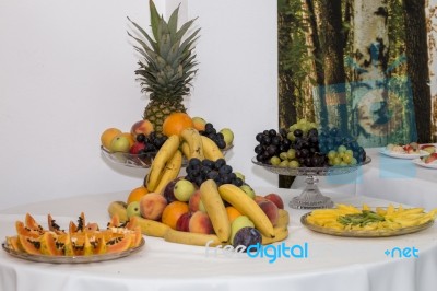 Dish Of Fresh Fruit Stock Photo