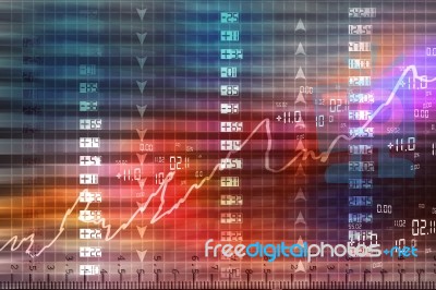 Display Of Stock Market Quotes Stock Image