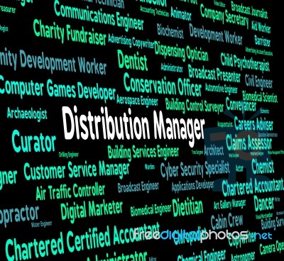 Distribution Manager Representing Supply Chain And Management Stock Image