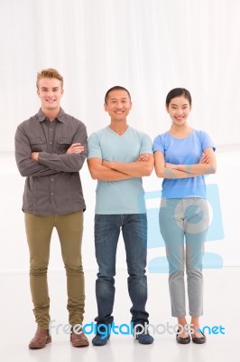 Diverse Group Of Young People Stock Photo