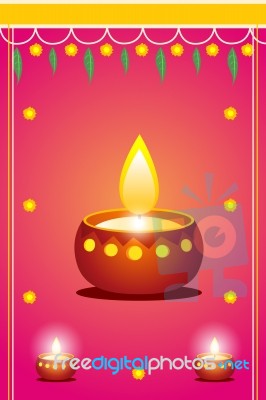 Diwali Card Stock Image