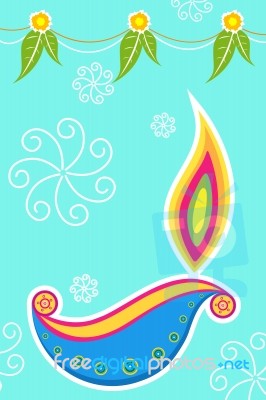 Diwali Card Stock Image