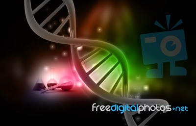 Dna, Medical And Research Subjects Stock Image