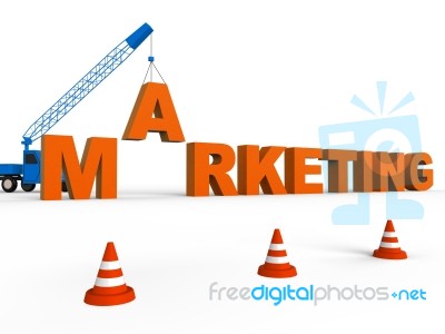 Do Marketing Means Seo Sales 3d Rendering Stock Image