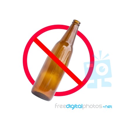 Do Not Drinking Sign Stock Photo