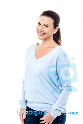 Do You Like Me In Casuals ? Stock Photo