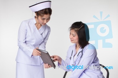 Doctor And A Nurse Stock Photo