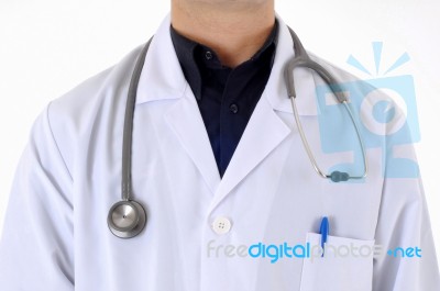 Doctor And Stethoscope Stock Photo