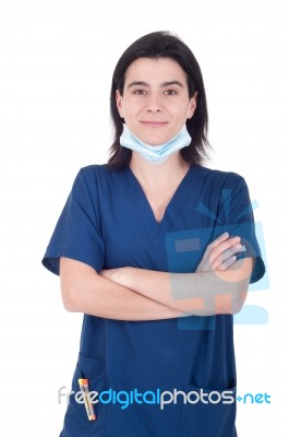 Doctor Wearing Mask Stock Photo