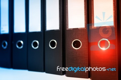 Document Folder Office Work Place Room Stock Photo