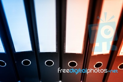 Document Folder Office Work Place Room Stock Photo