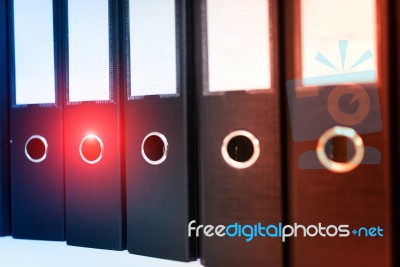 Document Folder Office Work Place Room Stock Photo