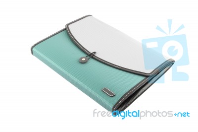 Document Folder With Cover On White Background Stock Photo