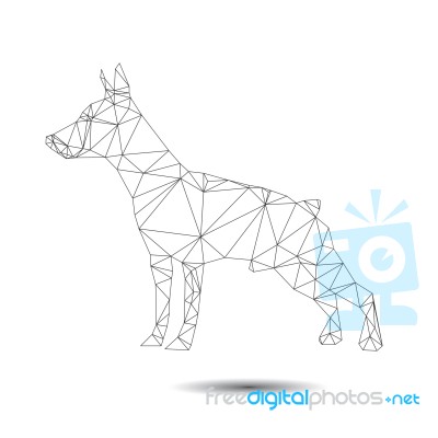 Dog Abstract Stock Image