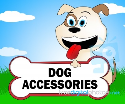 Dog Accessories Represents Pups Puppy And Doggie Stock Image