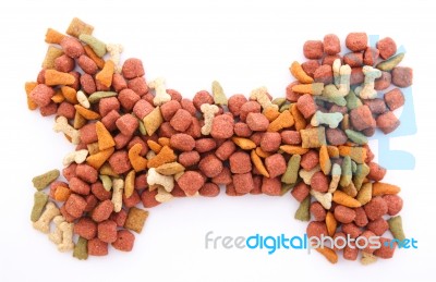 Dog Food Isolated Stock Photo