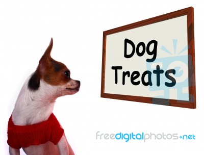 Dog Treats Sign Stock Photo