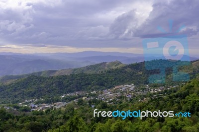 Doi Chang Remote Village Chiang Rai City Northern Thailand Stock Photo