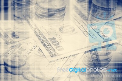 Dollar Bills Stock Photo