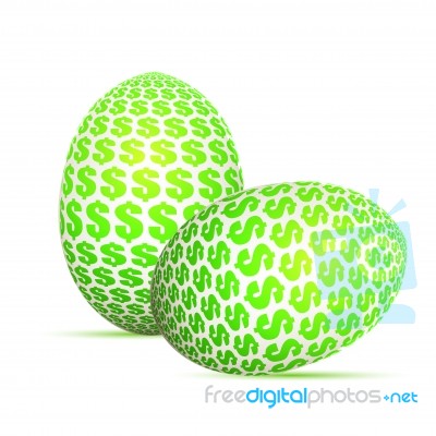 Dollar Egg Stock Image