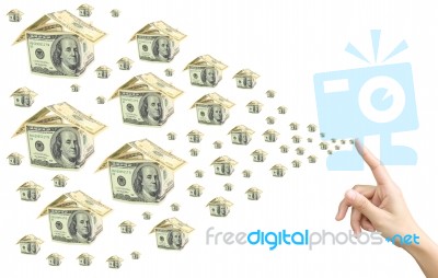 Dollar House Stock Image