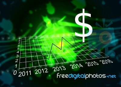 Dollar Rate Illustration Stock Image