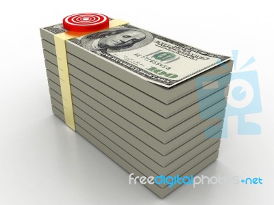 Dollar Target Stock Image