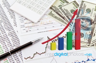 Dollars And Finance Stock Photo