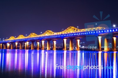 Dongho Bridge In Seoul,korea Stock Photo