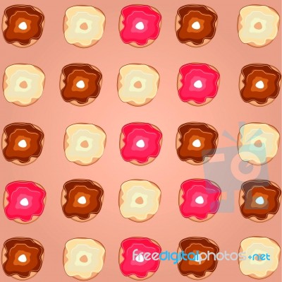 Donut Background Stock Image