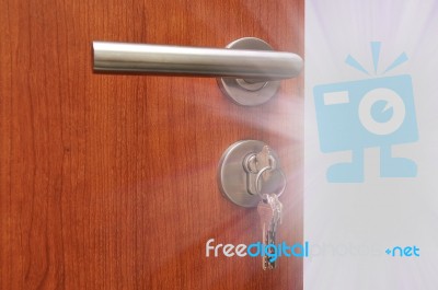 Door Handle Stock Photo